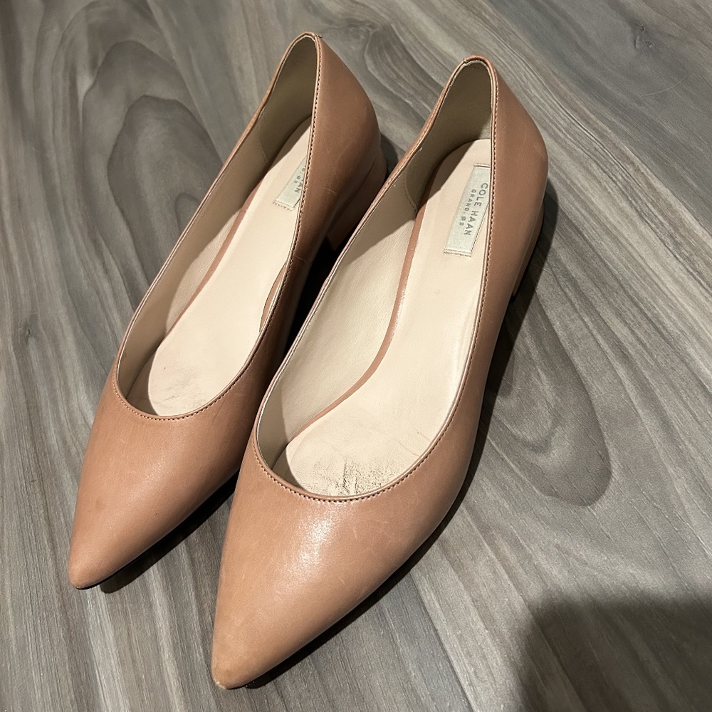 Cole Haan - Nude / Beige Pointed Toe Flats (Size 7.5)